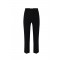 Pantaloni ELISABETTA FRANCHI, Trousers in double layer stretch crêpe fabric with logo charm, Negru
