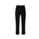 Pantaloni ELISABETTA FRANCHI, Trousers in double layer stretch crêpe fabric with logo charm, Negru - PA16861E2110