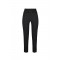 Pantaloni ELISABETTA FRANCHI, double layer stretch crêpe fabric with embroidered logo, Negru