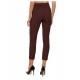 Pantaloni ELISABETTA FRANCHI, double layer stretch crêpe fabric with embroidered logo, Maro - PA17061E2644