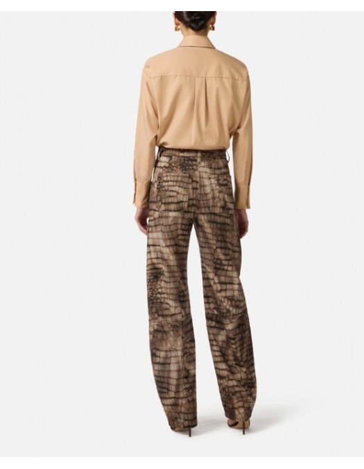 Camasa ELISABETTA FRANCHI, Cotton shirt with tie - PA17161E2110