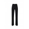 Pantaloni ELISABETTA FRANCHI, double layer stretch crêpe fabric with embroidered logo, Negru