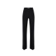 Pantaloni ELISABETTA FRANCHI, double layer stretch crêpe fabric with embroidered logo, Negru - PA17161E2110