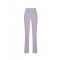 Pantaloni ELISABETTA FRANCHI, double layer stretch crêpe fabric with embroidered logo, Lila