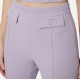 Pantaloni ELISABETTA FRANCHI, double layer stretch crêpe fabric with embroidered logo, Lila - PA17161E2EV7