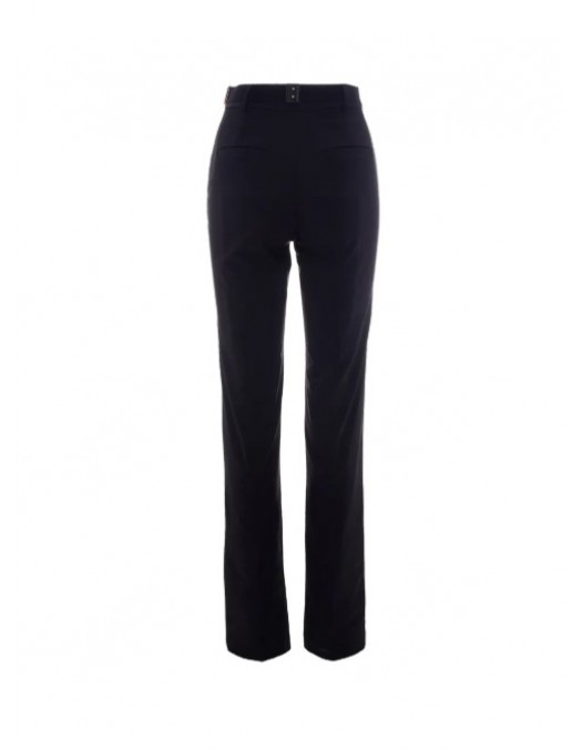 Pantaloni ELISABETTA FRANCHI, Trousers in technical bi-elastic fabric with belt - PA17261E2110