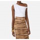 Top ELISABETTA FRANCHI, Bodysuit in jersey fabric with jewel shoulder detail - BO01361E2360