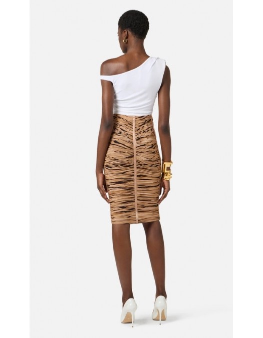Top ELISABETTA FRANCHI, Bodysuit in jersey fabric with jewel shoulder detail - BO01361E2360