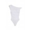Top ELISABETTA FRANCHI, Bodysuit in jersey fabric with jewel shoulder detail