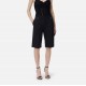 Pantaloni ELISABETTA FRANCHI, Cool wool Bermuda shorts, Negru - PA18162E2110
