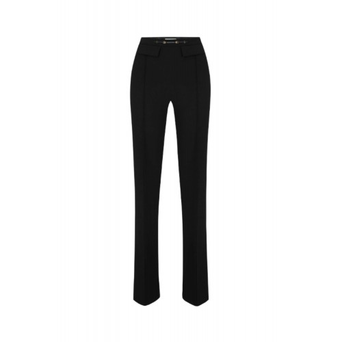 Pantaloni ELISABETTA FRANCHI , Trousers in double layer stretch crêpe
