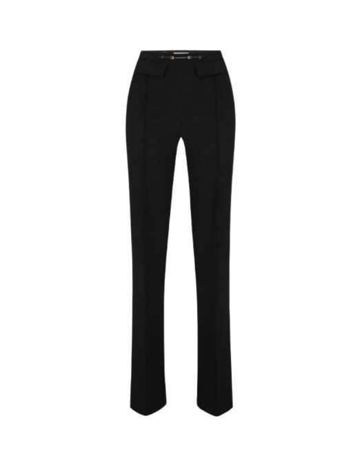 Pantaloni ELISABETTA FRANCHI , Trousers in double layer stretch crêpe - PA19666E2110