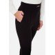 Pantaloni ELISABETTA FRANCHI,Insertie aurie, Negru - PA36006E2110