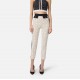 PANTALON ELISABETTA FRANCHI, Logo Print, Alb/Negru - PAS0156E2EF1
