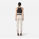 PANTALON ELISABETTA FRANCHI, Logo Print, Alb/Negru - PAS0156E2EF1