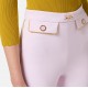 PANTALONI ELISABETTA FRANCHI, Jewelled Horsebit, White Butter - PAT7151E2DK3 PANTALONI ELISABETTA FRANCHI, Jewelled Horsebit, White Butter - PAT7151E2DK3