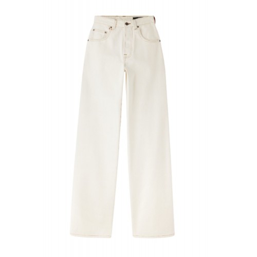 Jeans JACQUEMUS, The wide de-Nîmes, Alb Jeans JACQUEMUS, The wide de-Nîmes, Alb
