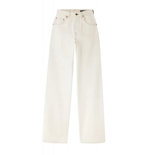 Jeans JACQUEMUS, The wide de-Nîmes, Alb