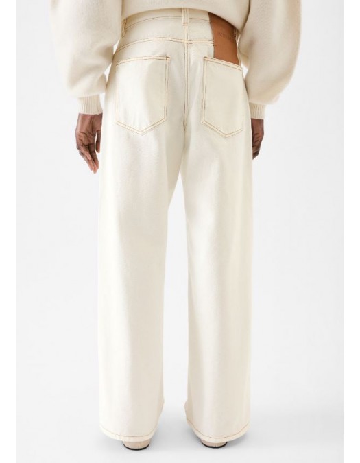 Jeans JACQUEMUS, The wide de-Nîmes, Alb - PAW00036AD0004011C