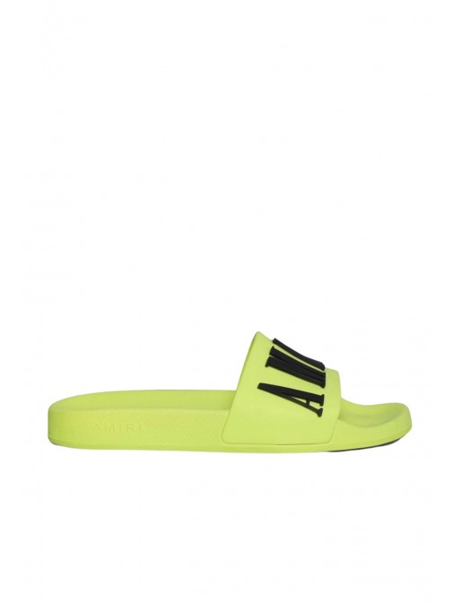 Papuci Amiri, Insertie Logo, Galben Neon - PF22MFF001800
