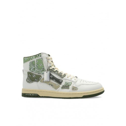 Sneakers AMIRI, Street Style,Unisex, Bandana Print, Kaki