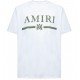 TRICOU AMIRI, Green Logo Print, Alb - PF22MJL004100