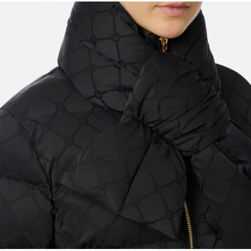 GEACA ELISABETTA FRANCHI, Scurta, Technical Fabric, Regular Fit, Negru GEACA ELISABETTA FRANCHI, Scurta, Technical Fabric, Regular Fit, Negru