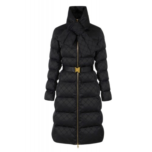 GEACA ELISABETTA FRANCHI, Lunga, Technical Fabric, Regular Fit, Negru GEACA ELISABETTA FRANCHI, Lunga, Technical Fabric, Regular Fit, Negru