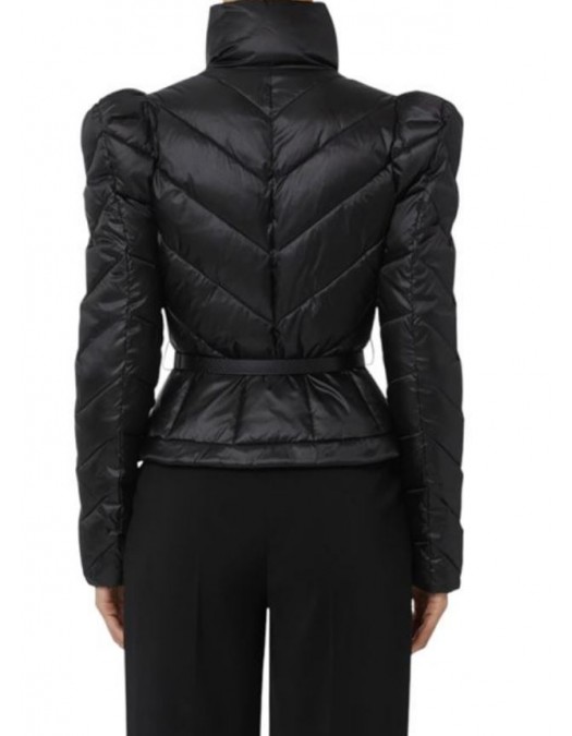 GEACA ELISABETTA FRANCHI, Technical Fabric, Curea atasata, Slim, Negru - PI89Z56E2110