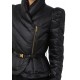 GEACA ELISABETTA FRANCHI, Technical Fabric, Curea atasata, Slim, Negru - PI89Z56E2110