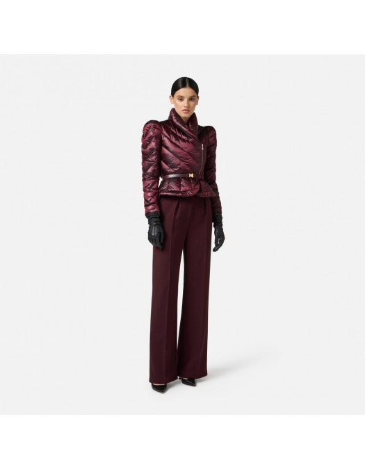 GEACA ELISABETTA FRANCHI, Technical Fabric, Curea atasata, Slim, Visiniu - PI89Z56E2EA4 GEACA ELISABETTA FRANCHI, Technical Fabric, Curea atasata, Slim, Visiniu - PI89Z56E2EA4