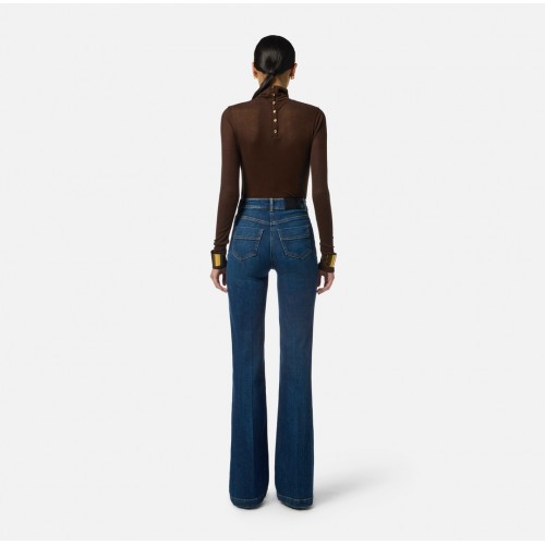 BLUGI ELISABETTA FRANCHI, NasturiLogo auriu, Palazzo Fit BLUGI ELISABETTA FRANCHI, NasturiLogo auriu, Palazzo Fit