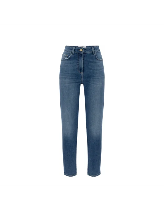 BLUGI ELISABETTA FRANCHI, Skinny, Embossed Logo, Blue - PJ07N56E2192 BLUGI ELISABETTA FRANCHI, Skinny, Embossed Logo, Blue - PJ07N56E2192