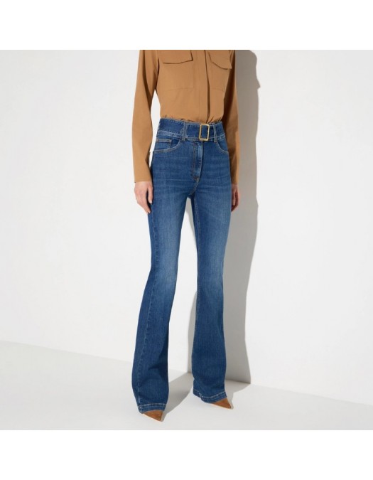 Jeans ELISABETTA FRANCHI, Boot-cut jeans with belt - PJ13D66E2104