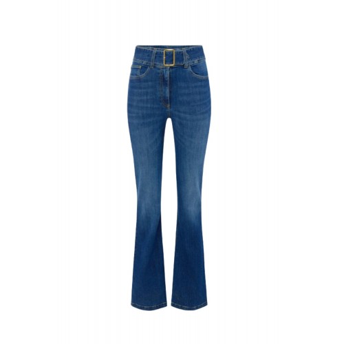Jeans ELISABETTA FRANCHI, Boot-cut jeans with belt