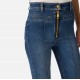 Jeans ELISABETTA FRANCHI, Boot-cut jeans with zip, Bleumarin - PJ17D61E2139