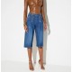 Jeans ELISABETTA FRANCHI, Denim bermuda shorts with row of buttons - PJ19N66E2139