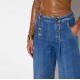 Jeans ELISABETTA FRANCHI, Denim bermuda shorts with row of buttons - PJ19N66E2139