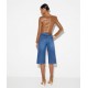 Jeans ELISABETTA FRANCHI, Denim bermuda shorts with row of buttons - PJ19N66E2139