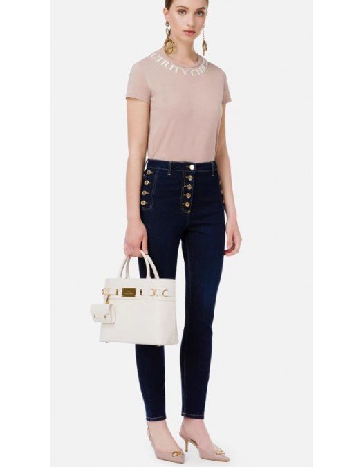 BLUGI ELISABETTA FRANCHI, Skinny Jeans, Gold Buttons - PJ20S16E2104