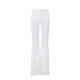 BLUGI ELISABETTA FRANCHI, High Waist, logo-button trousers, Alb - PJ22N61E2360