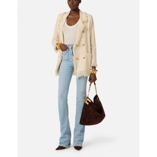 Jeans ELISABETTA FRANCHI, Boot-cut jeans with small pockets