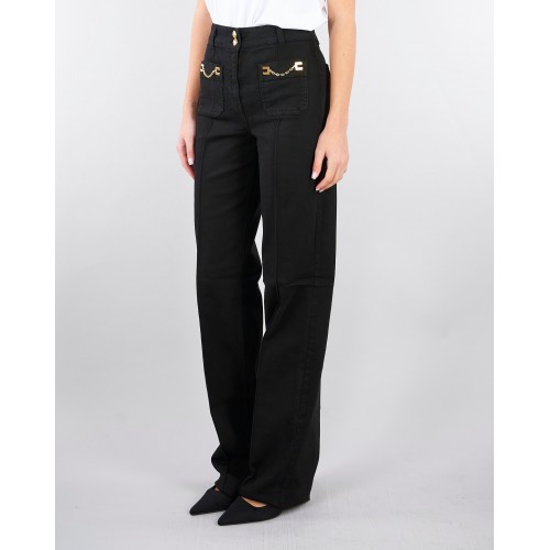 BLUGI ELISABETTA FRANCHI, High Waist, Negru