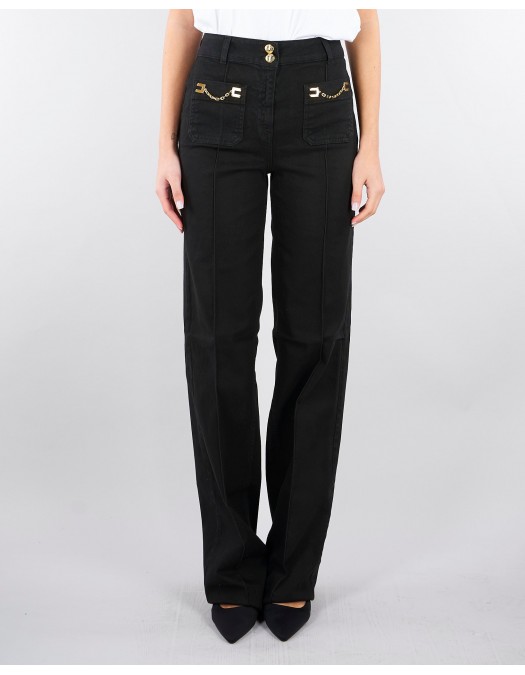 BLUGI ELISABETTA FRANCHI, High Waist, Negru - PJ25D61E2110
