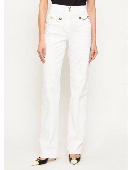 BLUGI ELISABETTA FRANCHI, High Waist, Alb - PJ25D61E2360