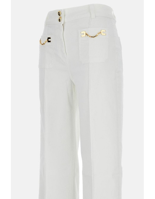 BLUGI ELISABETTA FRANCHI, High Waist, Alb - PJ25D61E2360