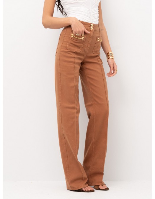 BLUGI ELISABETTA FRANCHI, High Waist, Maro - PJ25D61E2600