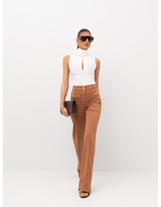 BLUGI ELISABETTA FRANCHI, High Waist, Maro - PJ25D61E2600