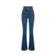 Jeans ELISABETTA FRANCHI, Boot-cut jeans with logo details, Bleumarin - PJ26D61E2104