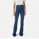 Jeans ELISABETTA FRANCHI, Boot-cut jeans with logo details, Bleumarin - PJ26D61E2104